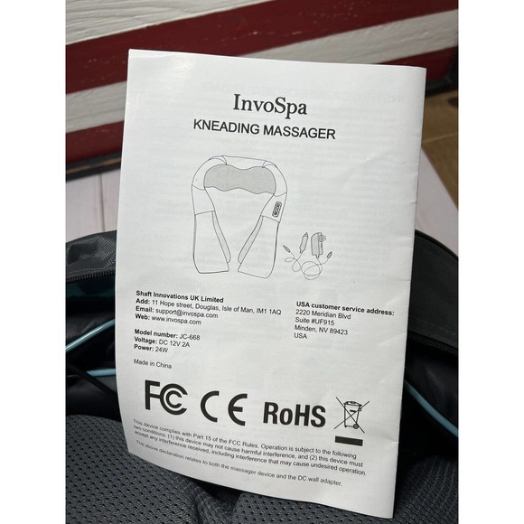 Home & Auto! Shiatsu Back Shoulder & Neck Massager Heat Deep Tissue 3D Kneading - Picture 13 of 15